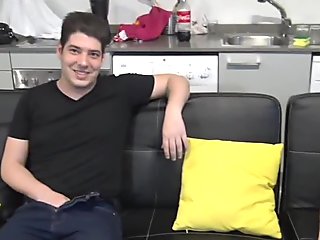 the gang bang of DAMIEN CROSSE with his friends for Crunchboy