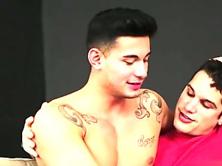 Hot gay oral sex and facial