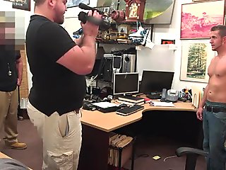 Amateur stud gets naked